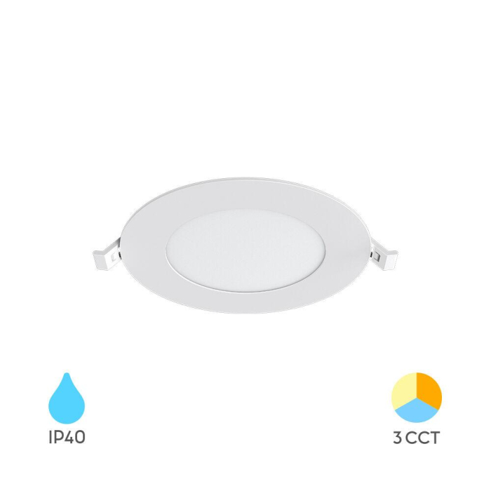 SPOT LED ROTUND ST 9W 3IN1, 5inch ALB IP40 [2]
