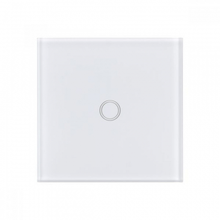 Intrerupator touch simplu + telecomanda RF, alb [1]