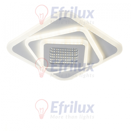 Aplice & Plafoniere - Aplica LED 80W, cu 3 aprinderi, patrata, efect infinit