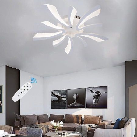 Lustre - EVL298-DL75L035 LUSTRA LED 70W CU 10 BRATE 3 CULORI+IR 700x90mm