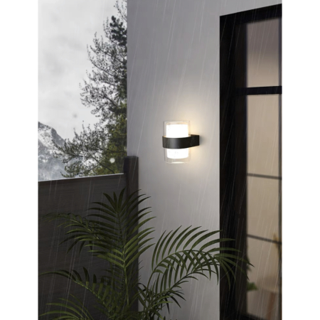 APLICA CU LED BLACK EXTERIOR LUMINA CALDA [2]