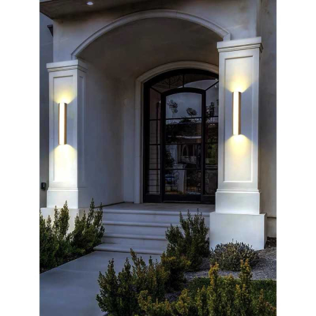 Aplica LED Negru exterior Perete 7W Lumina calda IP65 [1]