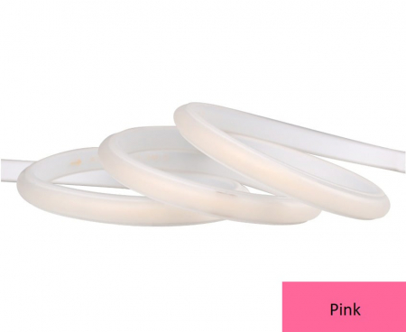 Banda LED 220V - Banda LED COB 288LED/M • 220V • 9W • Roz • IP67 • 600lm • 10mm