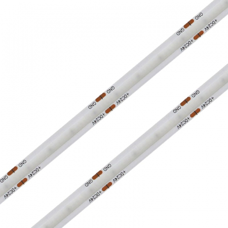Banda LED COB - Banda LED COB 480LED/M • 24V • 10W • Verde • IP20 • 220lm • 8mm