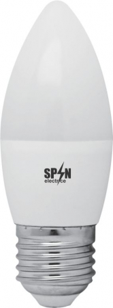 Becuri LED - Bec Led Lumanare E27, model C37, 7W=60W, 6400K, lumina rece