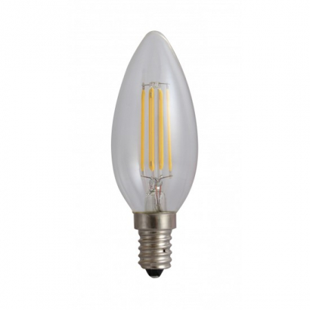 Becuri LED - Bec Filament E27, model A60, 4W=45W, 3000K, lumina calda