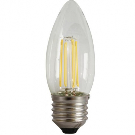 Becuri LED - Bec Filament Lumanare E27, 4W=45W, 4000K, lumina neutra, 480Lm
