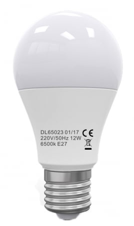 Becuri LED - Bec Led E27, model glob A60, 12W=100W, 4100K, lumina neutra, ore functionare 15.000
