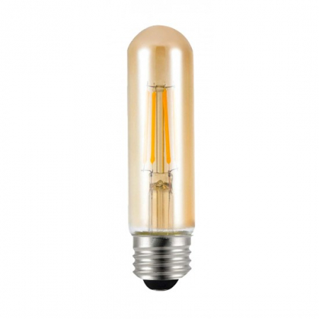 Becuri LED - Bec LED Filament Amber E27/4W/480LM/2500K T30x126