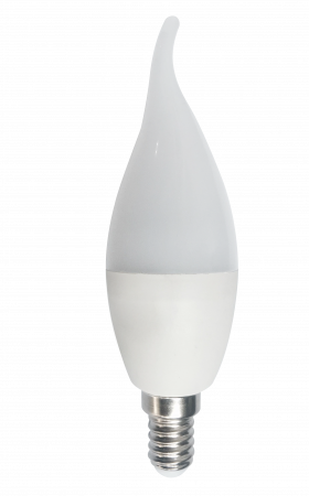 Becuri LED - Bec Led Lumanare Flama E14, model C35, 7W= 60W, 2700K, lumina calda