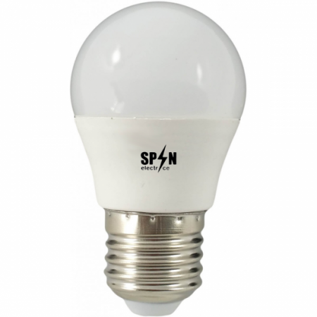 Becuri LED - Bec Led Sferic E27, model G45, 5W=45W, 6500K, lumina rece