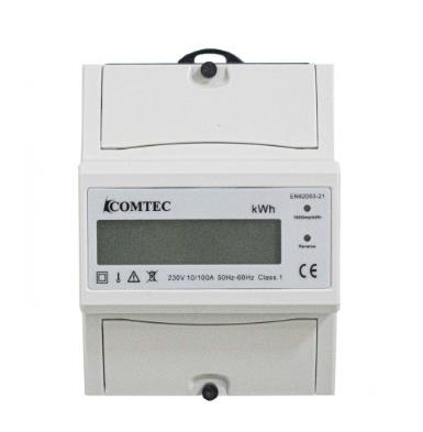 Tablou Plastic Rezidential - CONTOR PE SINA DIN DIGITAL MONOFAZIC 4 MODULE 1X100A (02806)