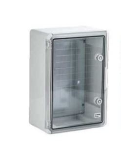 Tablou Metal & ABS - Dulap ABS gri 200x300x130 cu usa transparenta