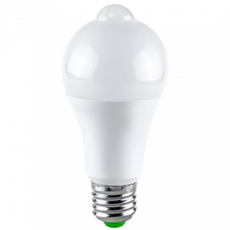 Surse Iluminat - Bec LED cu senzor de miscare, 9W=75W, 750Lm, 6400K, lumina rece, model A60