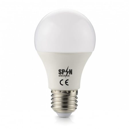 Becuri LED - Bec Led E27, model glob A60, 12W=100W, 2700K, lumina calda, 960Lm