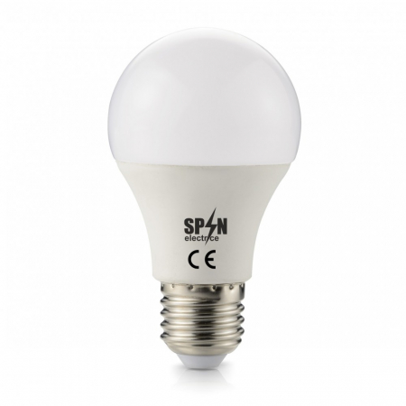 Becuri LED - Bec Led E27, model glob A60, 6W=45W, 6400K, lumina rece, DC12V, 420Lm