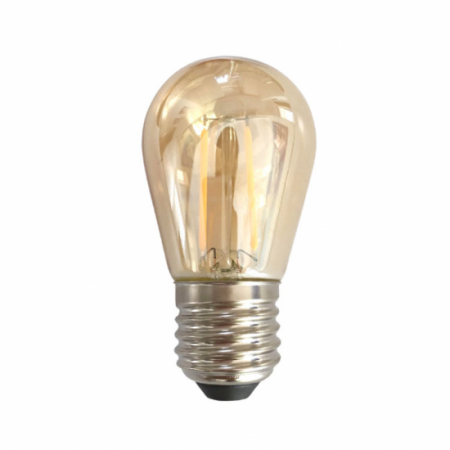 Becuri LED - Bec LED Filament Amber E27/2W/200LM/2500K ST45