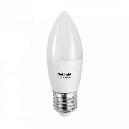 Becuri LED - Bec Led Lumanare E27, model C37, 6W=50W, 2700K, lumina calda
