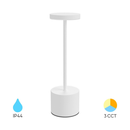 Lampa de Masa - LAMPA DE MASA 2W 3in1 Reincarcabil LUXE-1 ALB BRAYTRON