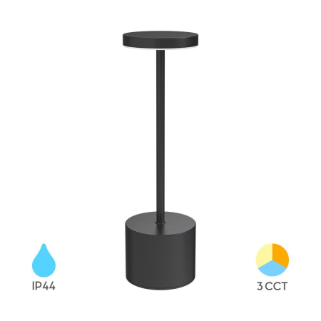 Lampa de Masa - LAMPA DE MASA 2W 3in1 Reincarcabil LUXE-1 NEGRU BRAYTRON