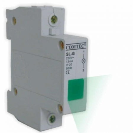 Sigurante Automate - Lampa de semnalizare cu montare pe sina DIN, led verde - MF0005-00526
