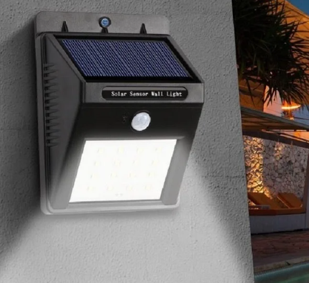 Iluminat Solar - Lampa LED 5W cu incarcare solara si senzor de miscare