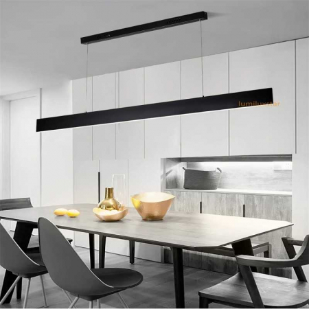 Lustre LED Suspendate - Lustra LED 120cm cu Telecomanda wifi 2.4G lumina/rece/calda/neutra intensitate reglabila