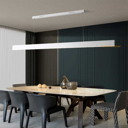 Lustre LED Suspendate - Lustra LED 120cm cu Telecomanda wifi 2.4G lumina/rece/calda/neutra intensitate reglabila