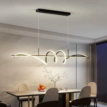 Lustra LED 120cm cu Telecomanda wifi 2.4G lumina/rece/calda/neutra intensitate reglabila [1]