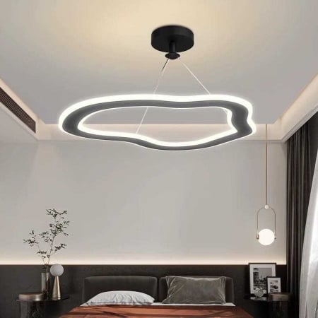 Lustra LED 27W Negru Cu 3 Functii Lumina Rece/Calda/Neutra [1]
