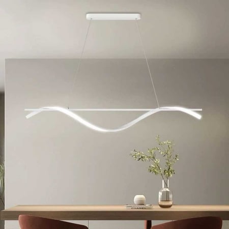 Lustre LED Suspendate - Lustra LED 30W Minimalist cu Telecomanda wifi 2.4G lumina/rece/calda/neutra intensitate reglabila