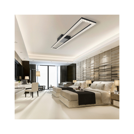 LUSTRA LED 40W CRYSTAL-3IN1-telecomanda-DIM-NEGRU [1]
