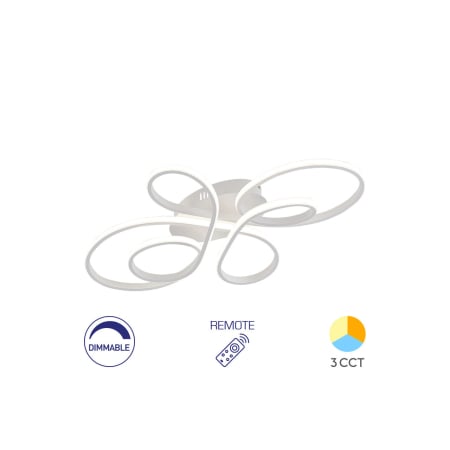 Lustre - LUSTRA LED 65W NELA-SR2 RND-Telecomanda-DIM IP20 ALB