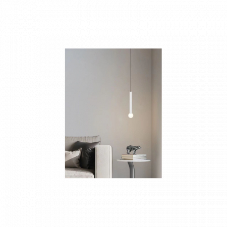 Lustre LED Suspendate - Lustra LED Alb Pe Cablu 6W 4000K Lumina neutra