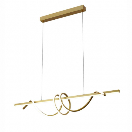 Lustre LED Suspendate - Lustra led aurie LEONIS 75W/3800LM 2700K-6500K