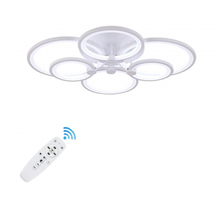 Lustre LED aplicate - LUSTRA LED CERCURI 100W CU 6 BRATE 3 CULORI+IR 830mm x 140mm