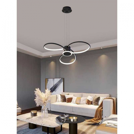 Lustre LED Suspendate - Lustra LED D70CM cu Telecomanda wifi 2.4G cu lumina/rece/calda/neutra intensitate reglabila
