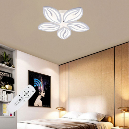 Lustre - LUSTRA LED DIMABILA  80W 5 BRATE 3 CULORI+IR 480mm x 85mm