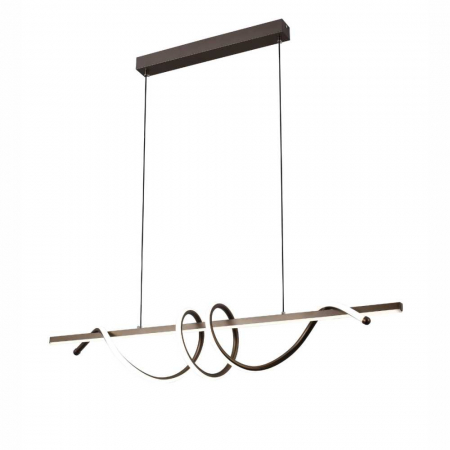 Lustre LED Suspendate - Lustra led maro LEONIS 75W/3800LM 2700K-6500K