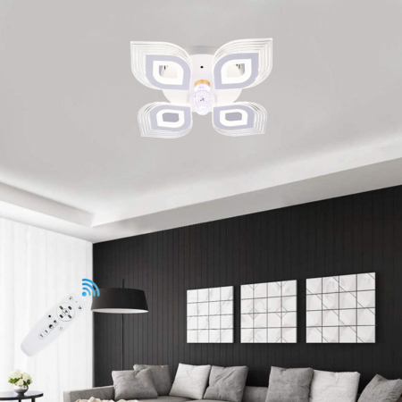 Lustre LED aplicate - LUSTRA LED METIS 90W CU 4 BRATE 3 CULORI+IR