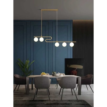 Lustre LED Suspendate - Lustra LED Mordern Glob Mat G9 x 5