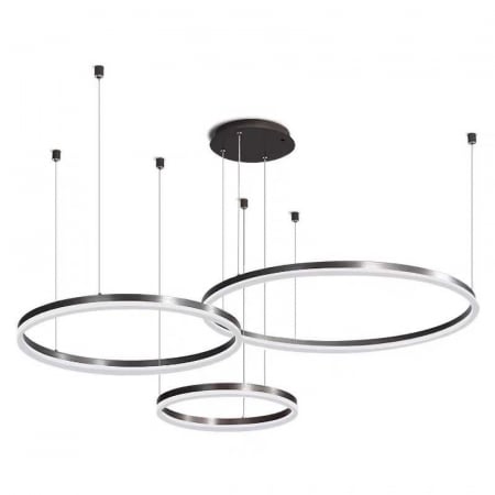 Lustra LED Negru 3cecuri 60cm+40cm+30cm cu Telecomanda wifi 2.4G lumina/rece/calda/neutra intensitate reglabila [3]