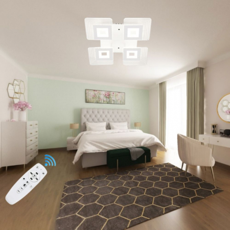 Lustre LED aplicate - LUSTRA LED PALLAS 72W CU 4 BRATE 3 CULORI+IR