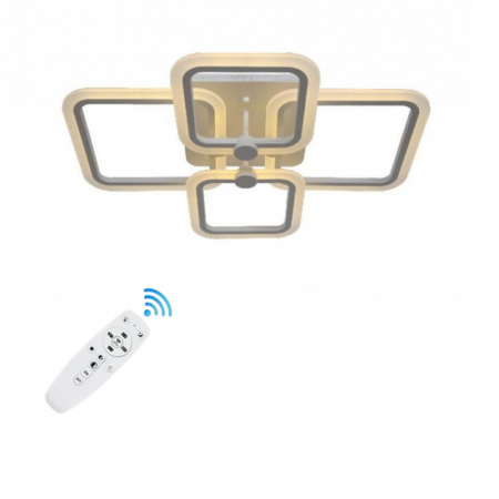 Lustre LED aplicate - LUSTRA LED PATRATE 80W CU 4 BRATE 3 CULORI+IR 600x120mm