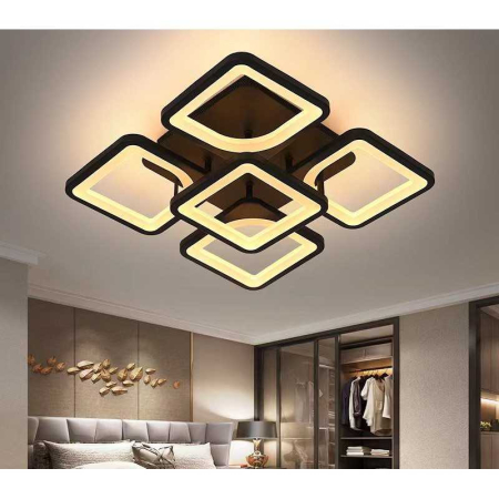 Lustre LED - Lustra LED Patrate cu Telecomanda wifi 2.4G cu lumina/rece/calda/neutra intensitate reglabila