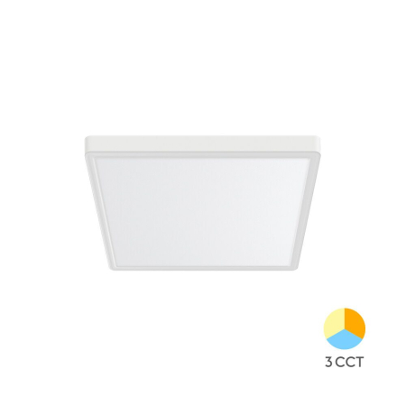 Aplice & Plafoniere - PLAFONIERA LED 20W 3IN1 IP40 ALB JADE SQR SLR