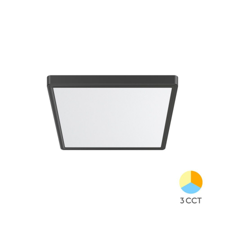 Aplice & Plafoniere - PLAFONIERA LED 20W 3IN1 IP40 NEGRU JADE SQR SLR