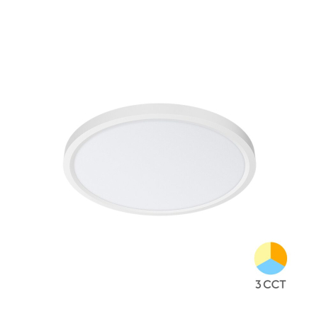 Aplice & Plafoniere - PLAFONIERA LED 26W 3IN1 IP20 ALB JADE RND SLR