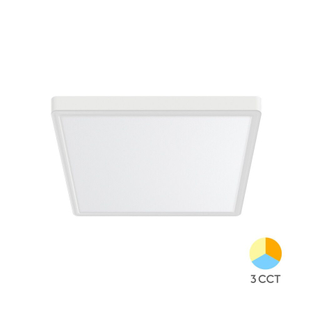 Aplice & Plafoniere - PLAFONIERA LED 26W 3in1 IP40 ALB JADE SQR SLR