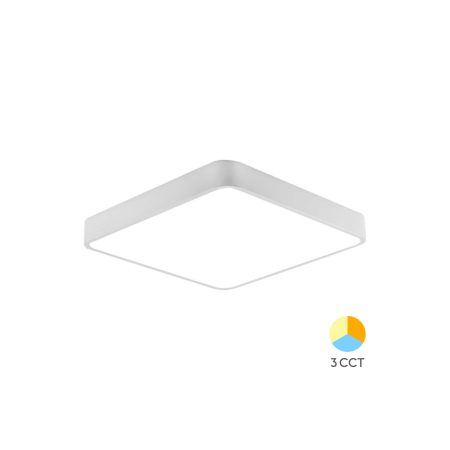 Aplice & Plafoniere - PLAFONIERA LED 36W 3000/4000/6500K ALB BLADE SQR